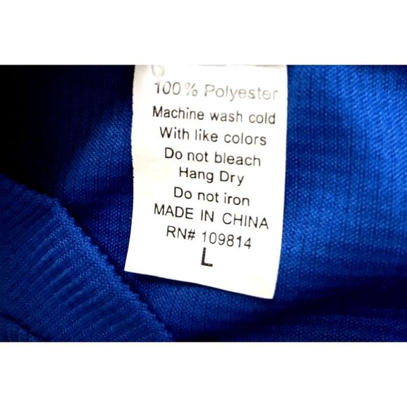 Men's Canari Royal Blue Cycling Long Sleeve Pullover Half Zip Jersey Shirt L - Picture 6 of 7